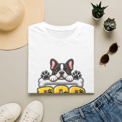 Cute French Bulldog Paw Print Graphic Tee