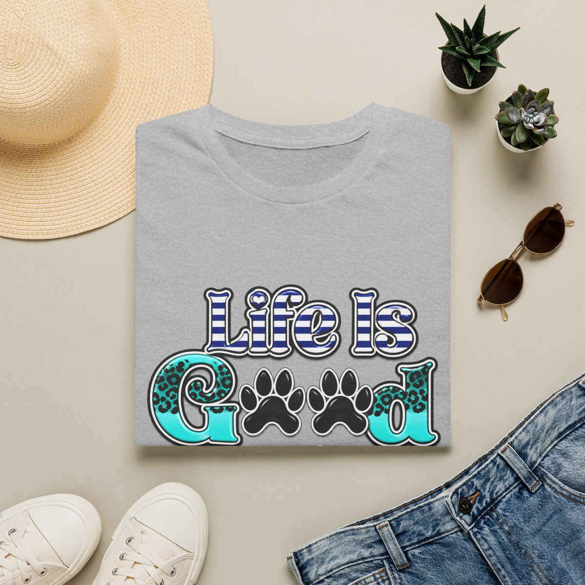 Life Is Good With A Dog T-Shirt