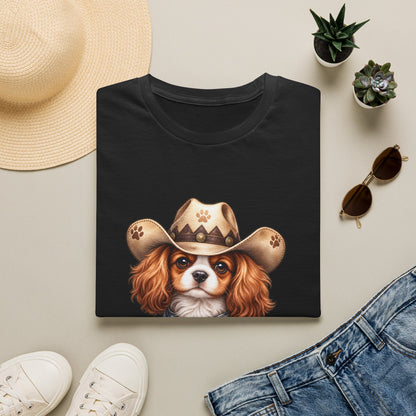 Cavalier King Charles Cowboy Dog T-Shirt