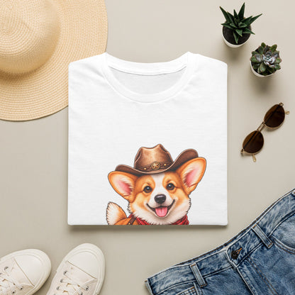 Cute Western Dog Tee with 'Howdy' Vibe