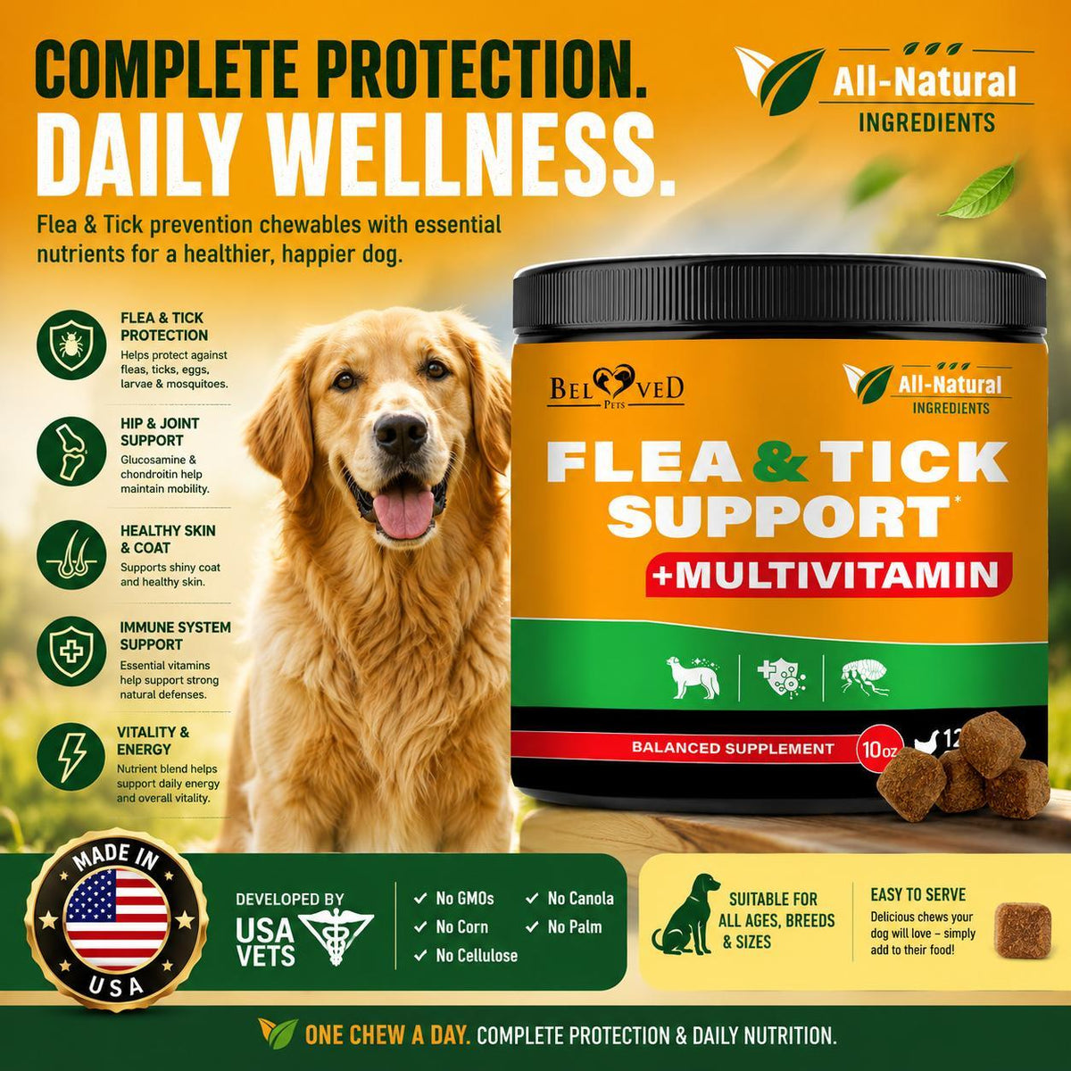 Flea and Tick Prevention Chews for Dogs