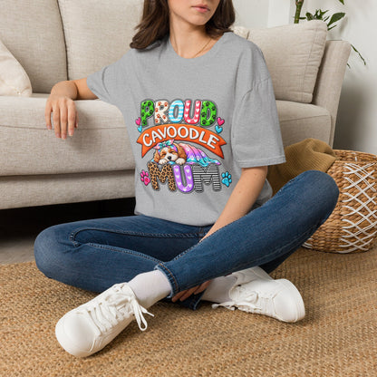 Proud Cavoodle T‑Shirt — Cute Colorful Cavoodle Mom Tee