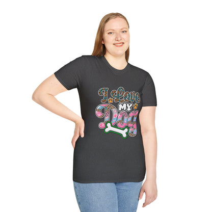 I Love My Dog T-Shirt — Colorful Paw