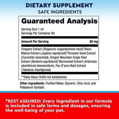 Cats & Dogs Herbal Dewormer Drops – USA Made