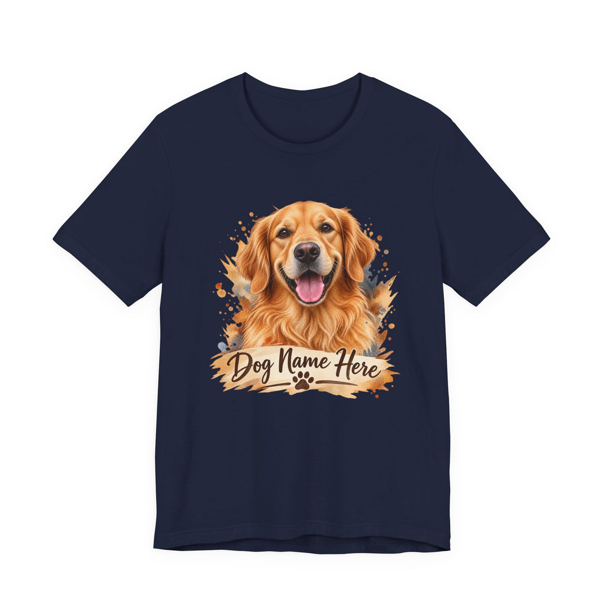 Custom Dog Name T-Shirt — Personalized Dog Portrait Tee
