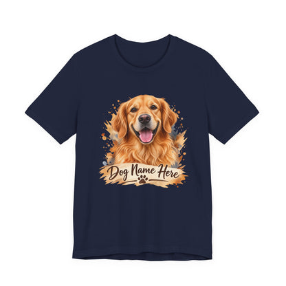 Custom Dog Name T-Shirt — Personalized Dog Portrait Tee