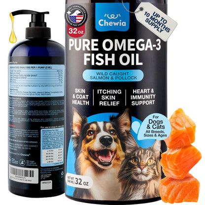 Fish Oil for Dogs & Cats – Omega-3 Skin & Coat Support