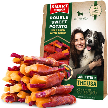 Healthy Sweet Potato Duck Chews for Dogs