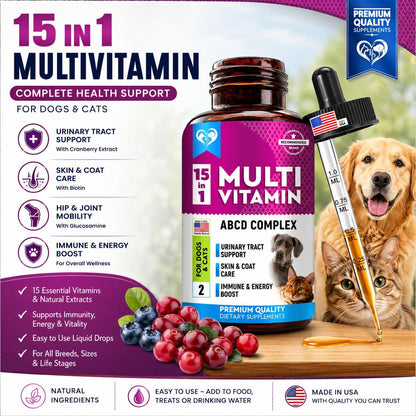 Cat & Dog Multivitamin Liquid with Glucosamine