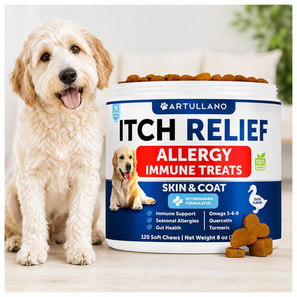 Dog Allergy Relief Chews for Itching & Skin