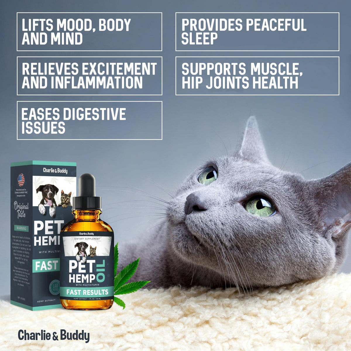 Hemp Oil for Dogs & Cats – Calming Support