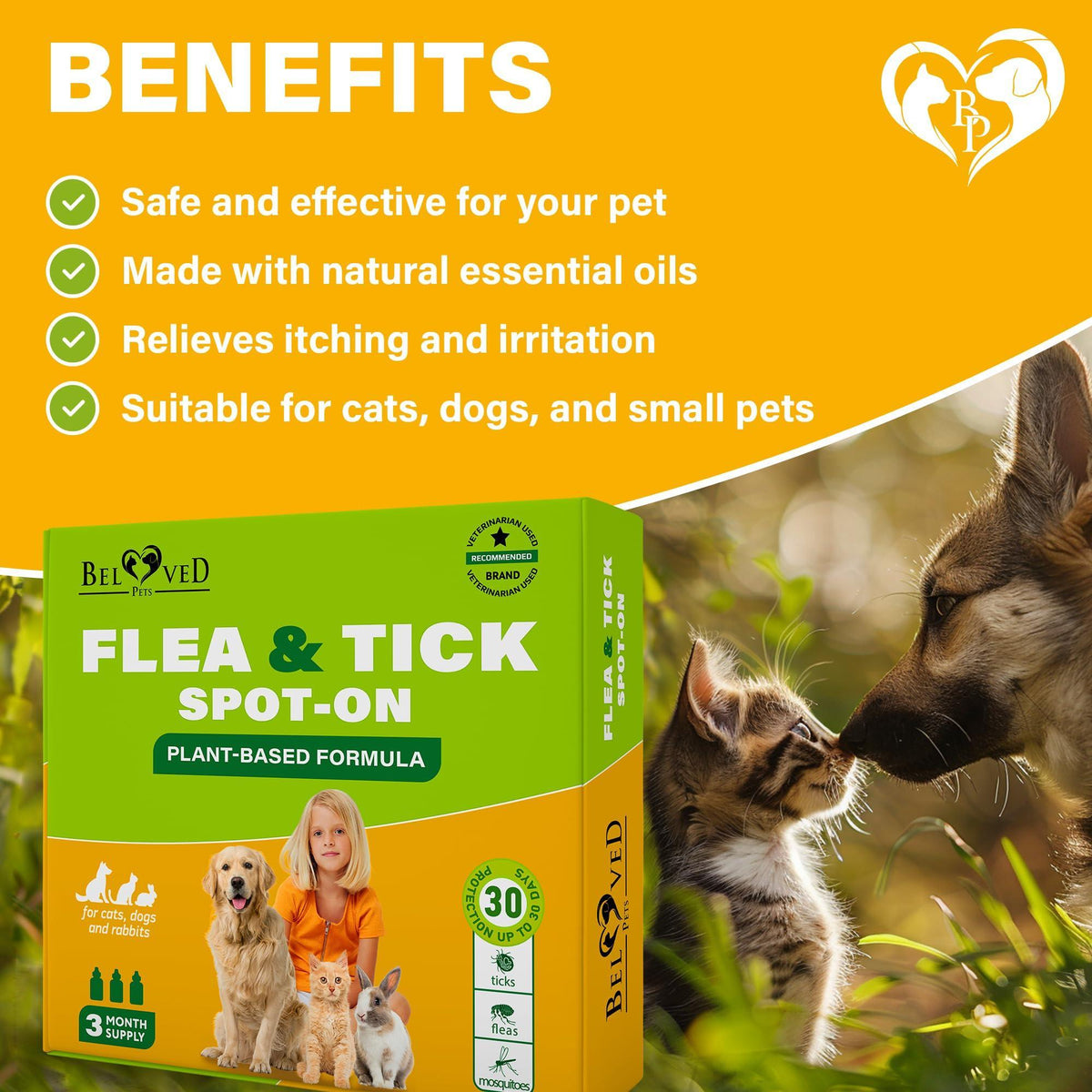 Natural Flea Tick Prevention for Cats & Dogs