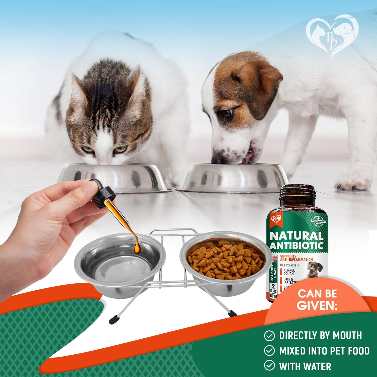 Natural Herbal Antibiotics for Cats & Dogs Support