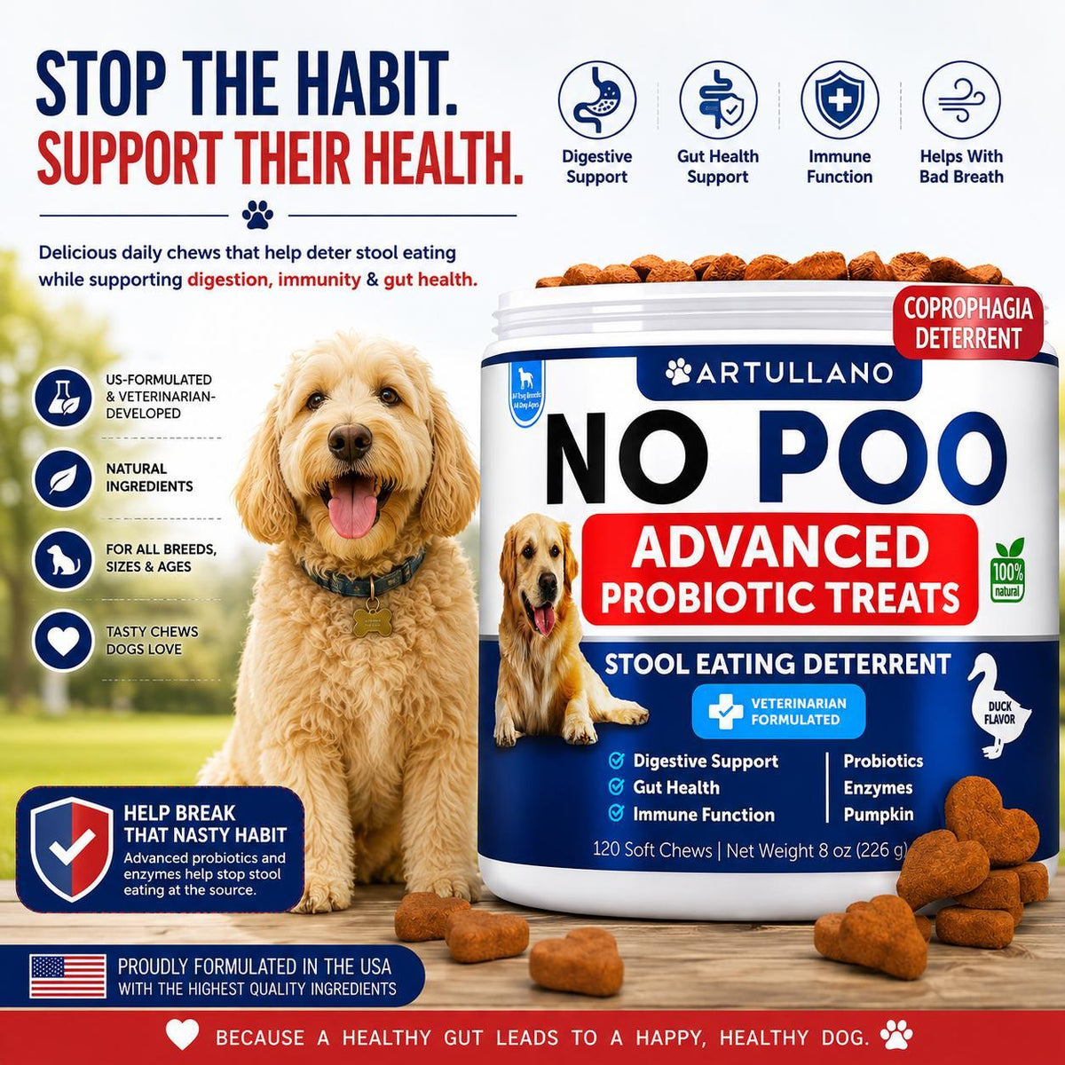 No Poo Chews for Dogs – Stop Stool Eating