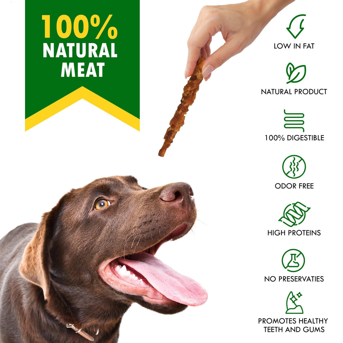 Chicken-Wrapped Rawhide Sticks for Dogs
