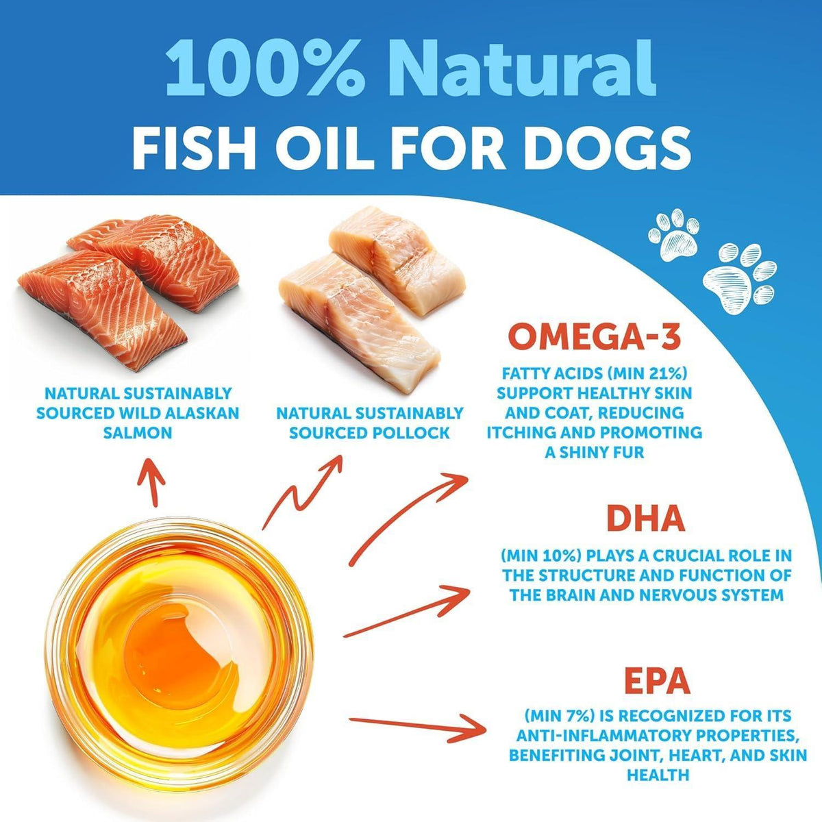 Omega 3 Dog Fish Oil Skin Support