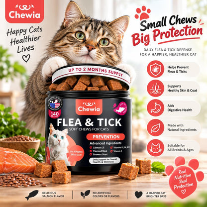 Daily Oral Flea & Tick Chews for Cats