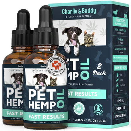 Hemp Oil for Dogs & Cats Anxiety Relief