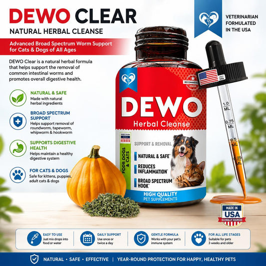 Cats & Dogs Herbal Dewormer Drops – USA Made
