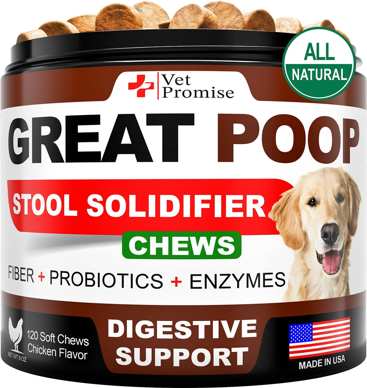 Dog Probiotics for Healthy Gut & Firm Stool