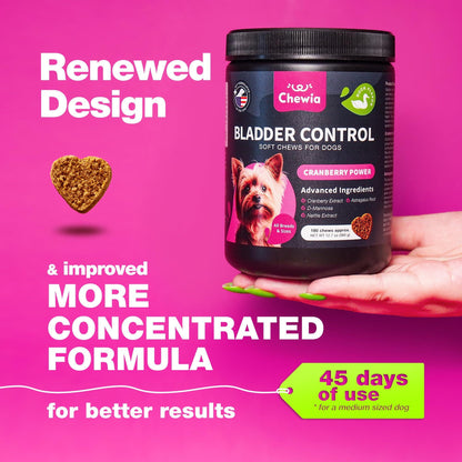 Dog UTI Cranberry Chews for Bladder Support