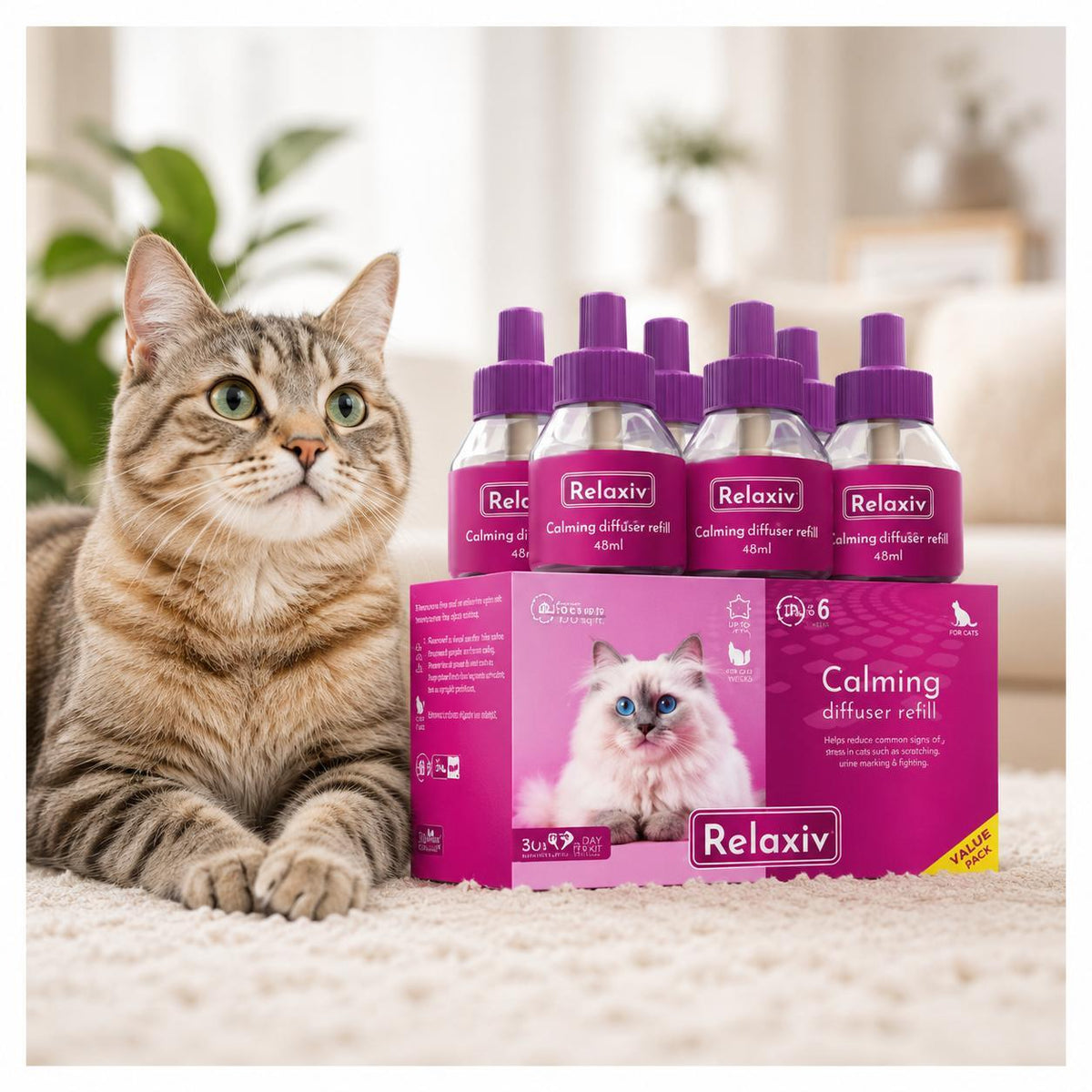 Cat Pheromone Diffuser Refill for Stress & Anxiety