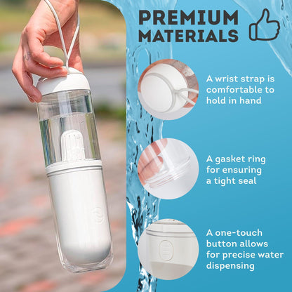 Dog Travel Water Bottle With Silicone Strap