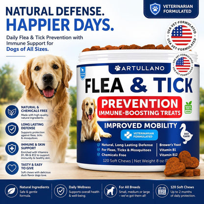 Natural Flea & Tick Chews for Dogs