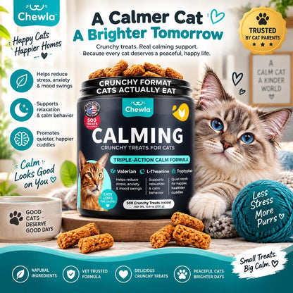 Calming Cat Vitamins & Treats for Anxiety
