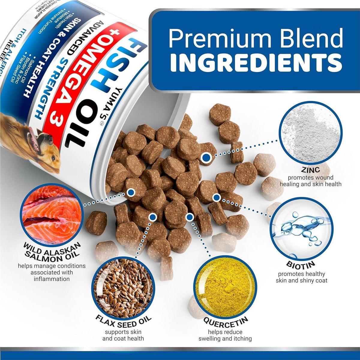 Omega 3 Fish Oil for Dogs – Skin & Coat