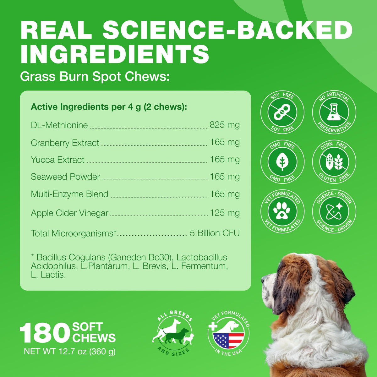 Grass Burn Spot Chews for Dogs – Lawn Saver