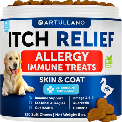 Dog Allergy Relief Chews for Itching & Skin