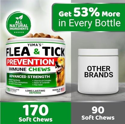 Natural Flea & Tick Chews for Dogs – 2 Pack