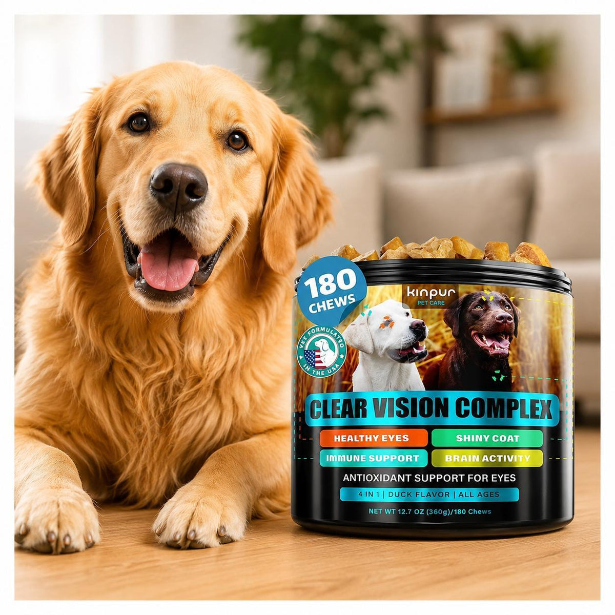 Dog Eye Vitamins with Lutein & Fish Oil