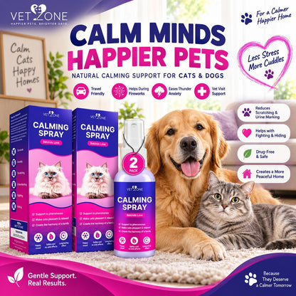 Calming Cat Pheromone Spray for Stress & Scratching