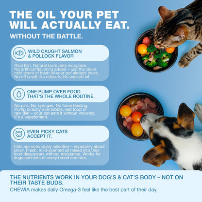 Fish Oil for Dogs & Cats – Omega-3 Skin & Coat Support
