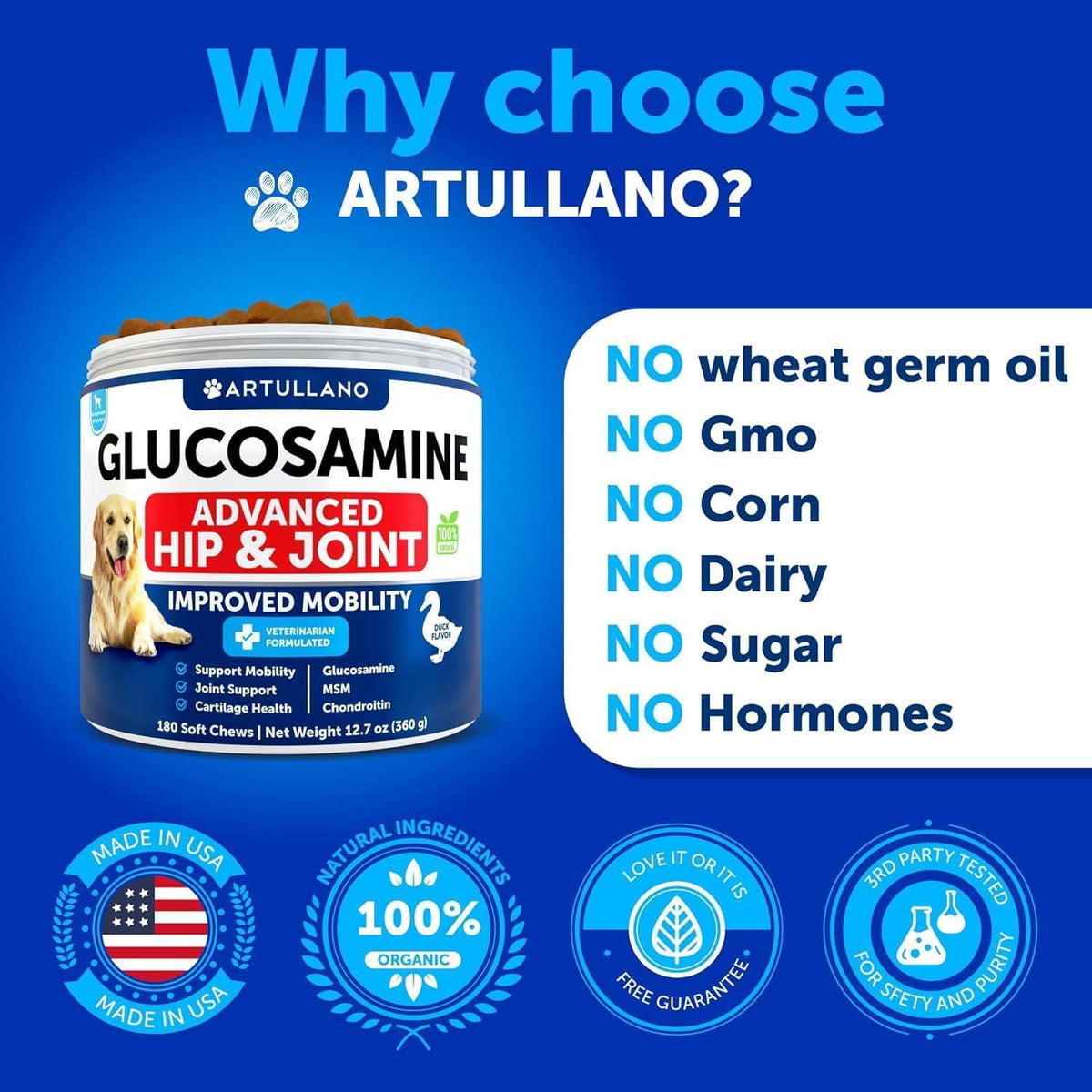 Glucosamine Dog Joint Supplement with Chondroitin