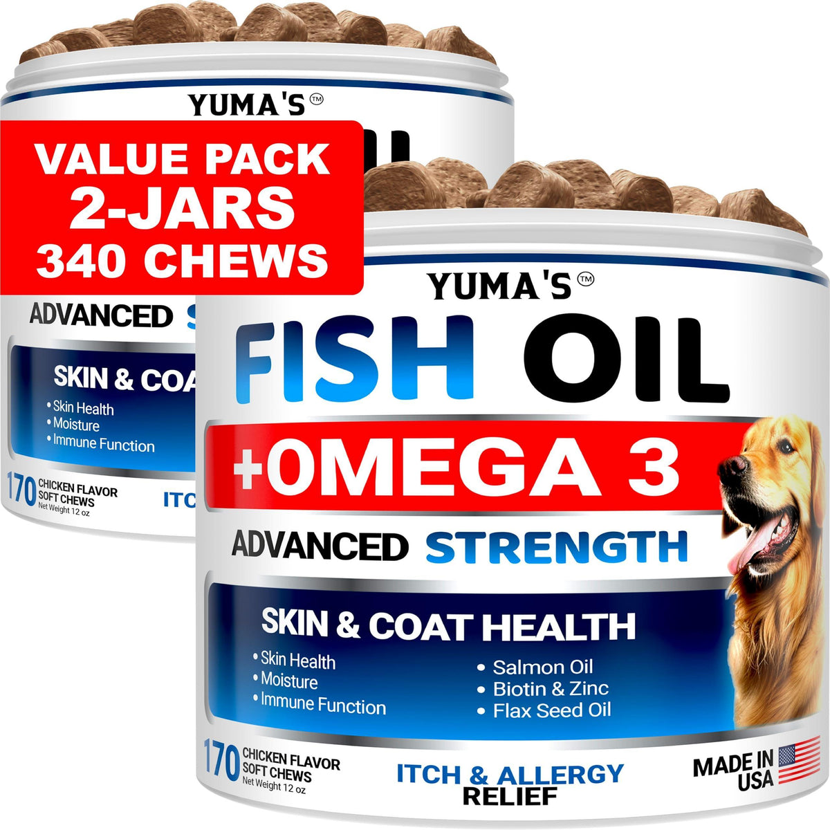 Omega 3 Fish Oil for Dogs – Skin & Coat
