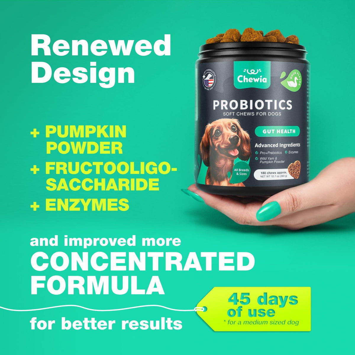 Dog Probiotic Chews for Gut Health & Digestion