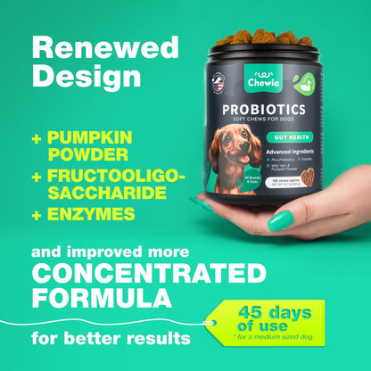 Dog Probiotic Chews for Gut Health & Digestion