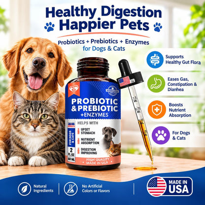 Probiotics & Prebiotics for Dogs & Cats