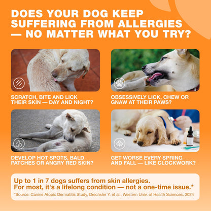Dog Allergy Relief Chews for Itchy Skin