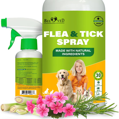 Natural Flea Tick & Mosquito Repellent Spray