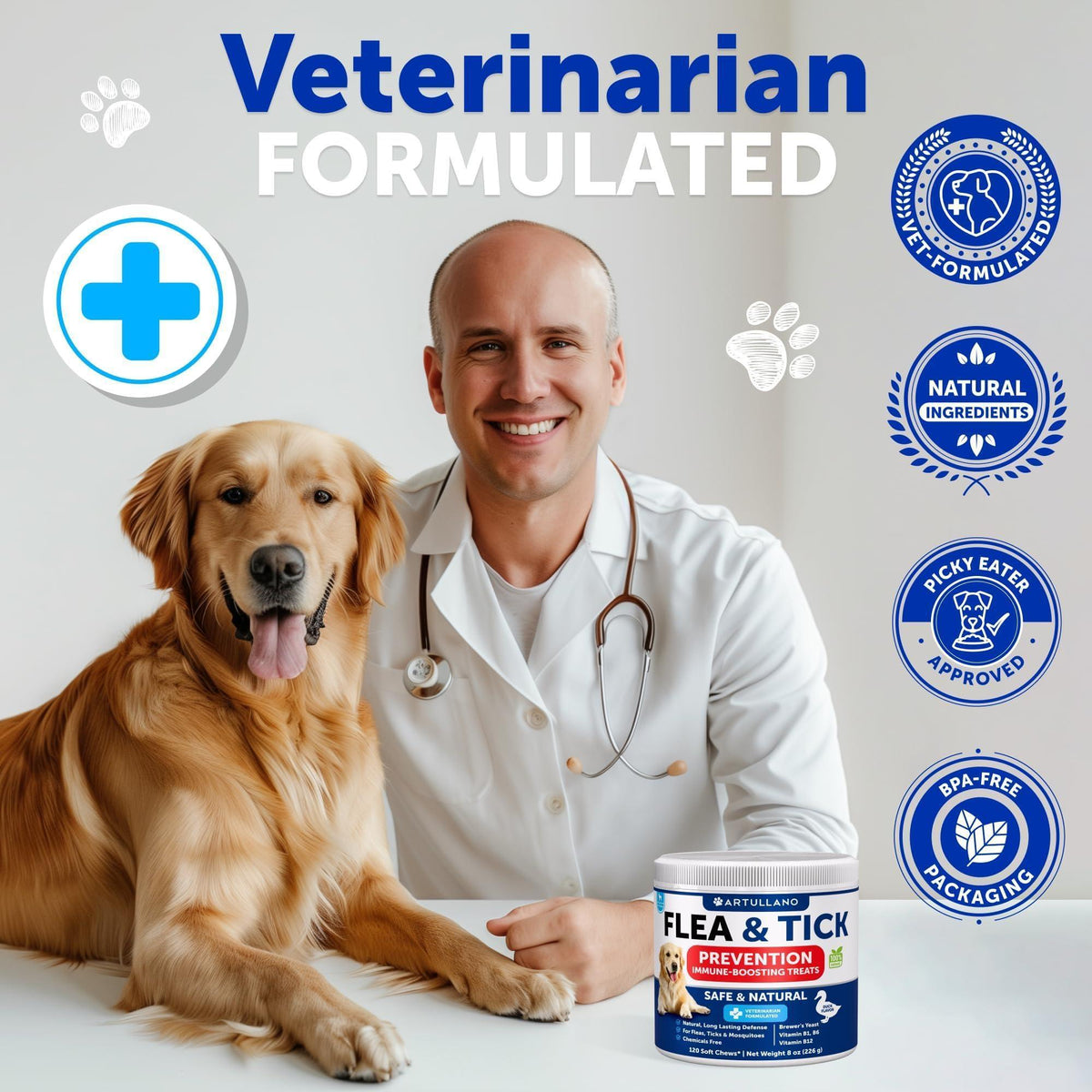 Natural Flea & Tick Chews for Dogs