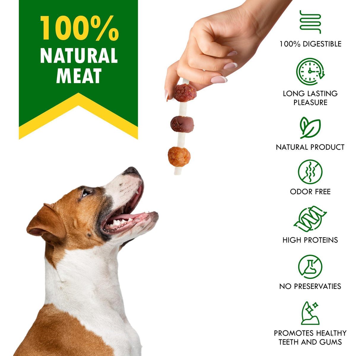Kabobs Duck & Chicken Dog Treats – Grain-Free Chews