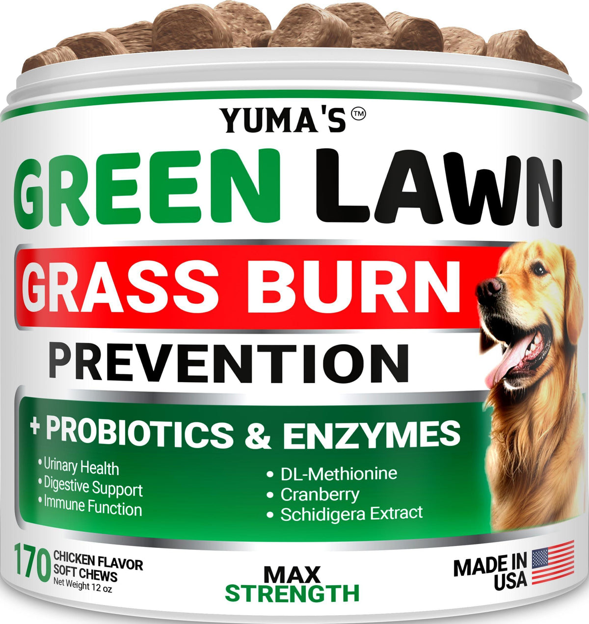 Green Lawn Chews for Dogs Gut Health