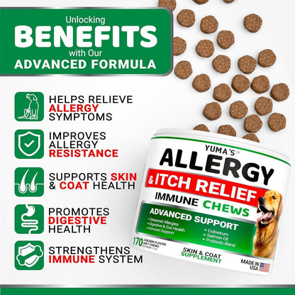 YUMA'S Dog Allergy Relief Chews – Itch & Skin Support
