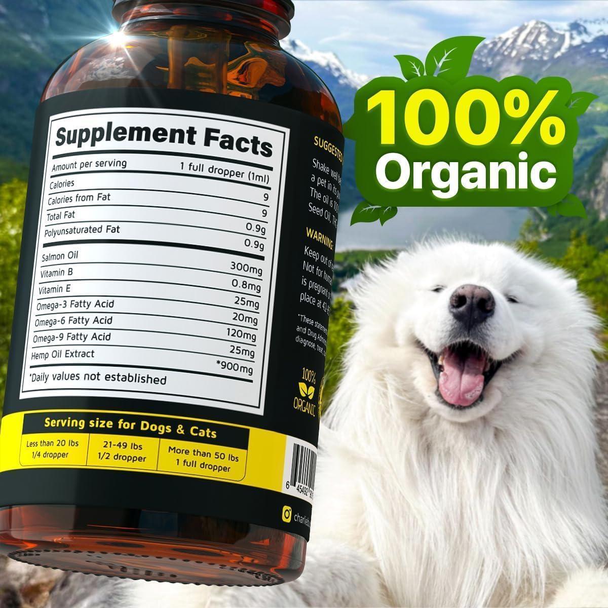 Charlie&Buddy Hemp Salmon Oil for Dogs