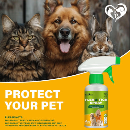 Natural Flea Tick & Mosquito Repellent Spray