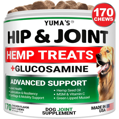 YUMA’S Hemp Glucosamine Hip & Joint Chews